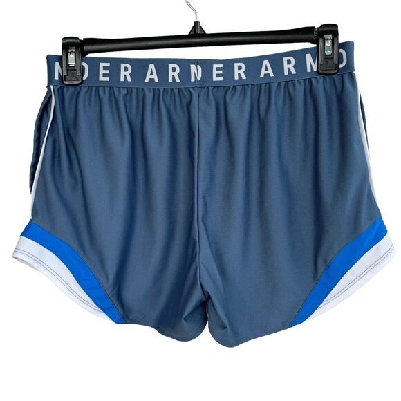 Under Armour Large Loose Fit Shorts Heat Gear Pockets Elastic Waist Gray Womens - Picture 3 of 4